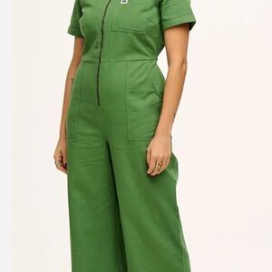 Lucy & Yak Green Ragan Jumpsuit